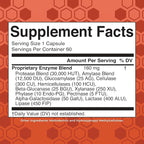 MaryRuth’s Gluten Digestive Enzymes | Up to 2 Month Supply | Proprietary Enzyme Blend | Vegan Pine-Based Capsules | Non-GMO | 60 Count