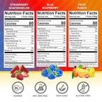 Designer Wellness Energy Smoothie, Real Fruit, 100mg Natural Caffeine, 5g Protein, Low Carb, Zero Added Sugar, Gluten-Free, Variety Pack, 12 Count