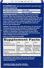 Zarbee's Kids 1mg Melatonin Chewable Tablet, Drug-Free & Effective Sleep Supplement, Easy to Take Natural Grape Flavor Tablets for Children Ages 3 and Up, 30 Count