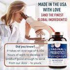 Vaginal Probiotics for Women - 19Bil CFU,15-Strain Lactobacillus Probiotic for PH Balance, Urinary Tract Support, Odor & Yeast Health - Balance Complex for Women BV Support Supplements - 30 Vegan Caps