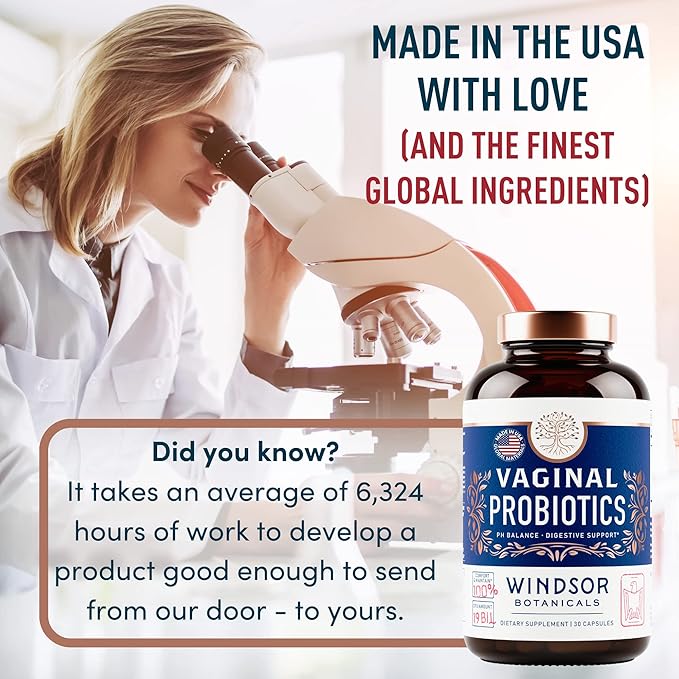 Vaginal Probiotics for Women - 19Bil CFU,15-Strain Lactobacillus Probiotic for PH Balance, Urinary Tract Support, Odor & Yeast Health - Balance Complex for Women BV Support Supplements - 30 Vegan Caps