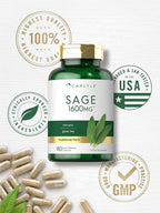 Carlyle Sage Supplement | 180 Capsules | High Potency | Non-GMO, Gluten Free