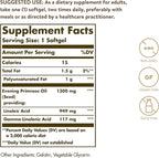 Solgar Evening Primrose Oil 1300 mg, 60 Softgels - Promotes Healthy Skin - Nutritional Support for Women - Non-GMO, Gluten Free, Dairy Free - 60 Servings