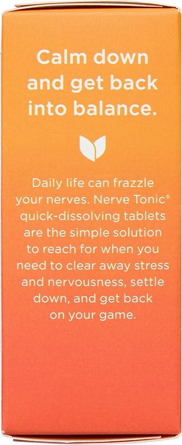 Hyland's Nerve Tonic Stress Relief Tablets, Natural Relief of Restlessness, Nervousness and Irritability Symptoms, Non-Habit Forming, Quick Dissolving Tablets, 50 Count