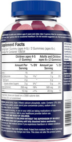 TUMS Gummy Bites Dietary Supplement for Occasional Heartburn Relief, Upset Stomach and Acid Indigestion, Cherry Berry Burst - 108 Count