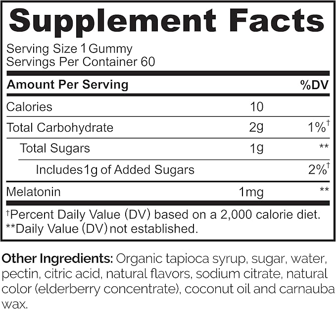 NATURELO Melatonin Gummies for Kids Non-GMO, Gluten-Free, Soy Free - Strawberry Flavor - Gentle Sleep Supplement - 60 Vegetarian Gummies