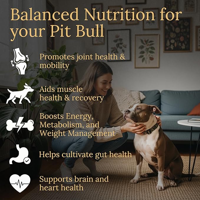 Multivitamins, Balanced Nutrition for Your Pit Bull, 90 Count, Made in The USA with Real Bacon