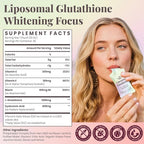 Liposomal Glutathione Liquid 1000mg – High Absorption Glutathione Supplement – Skin Brightening & Antioxidant Support – Beauty & Glow Formula for Women – Grape Jasmine Flavor – 30 Pouches