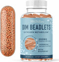 DIM Supplement 200 mg for Hormone Balance | Delayed-Release Microbeadlets | Estrogen Balance for Women & Men, Hormonal Acne Supplements, Menopause & Antioxidant Support | Vegan, Soy Free | 60 Ct.