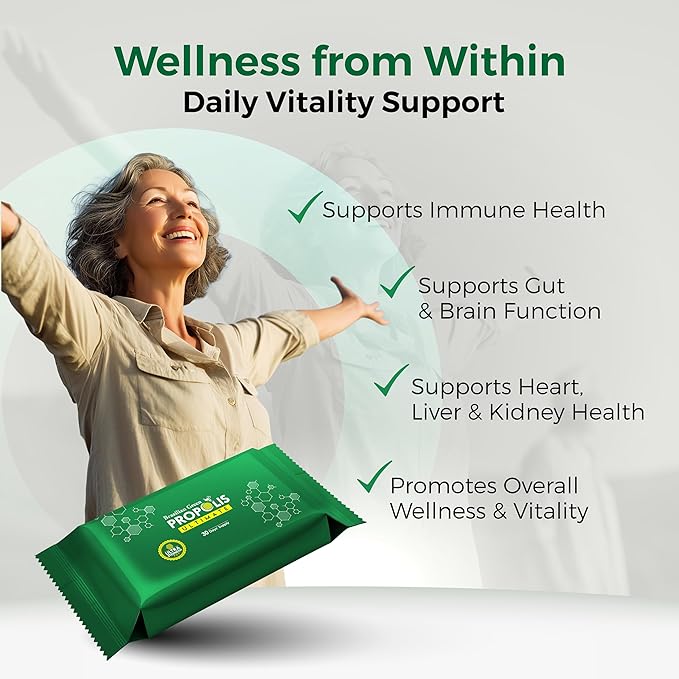 LABO Nutrition Brazilian Green Propolis Ultimate - Contains >7% or 28mg per Serving Artepillin C & >5% Flavonoids, for Immune & Brain Support, Natural, High Concentrate & Premium, 60 Veg Capsules