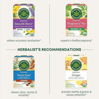 Traditional Medicinals Organic Raspberry Leaf Herbal Tea, Eases Menstrual Cramps & Supports Healthy Pregnancy - 48 Tea Bags