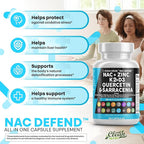 Clean Nutraceuticals NAC Supplement N-Acetyl Cysteine Vitamin D3 K2 Zinc Quercetin Sarracenia Purpurea with Elderberry Holy Basil Bee Propolis Bromelain L-Lysine (2)