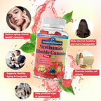 NAD Supplement Gummies Sugar-Free, NAD Nicotinamide Riboside Resveratrol 900mg w. Quercetin, Collagen Biotin & Vitamin, High Potency NAD Resveratrol Supplements for Anti Aging, Energy, Focus