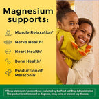 Nature Made High Absorption Magnesium Citrate 200 mg per serving, Magnesium Supplement for Muscle, Nerve, Bone and Heart Support, 90 Magnesium Gummies, 45 Day Supply