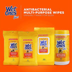 Wet Ones for Pets Antibacterial Dog Wipes, Multi-Purpose Grooming Wipes with Aloe Vera for Paws, Face & Body, Easy Cleanups Between Baths, Tropical Splash Scent, 5.7 in x 7.5 in, 50 Count - 3 Pack