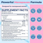 Menopause Supplements for Women Gummies, 16-in-1 Probiotic, Black Cohosh & Ashwagandha for Menopause Relief, Hot Flashes, Hormone Harmony, Mood Swings, Belly Burner* & Gut, Sugar-Free - 60 Gummies