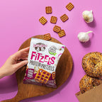 Lenny & Larry's FITZELS Protein Pretzels (Everything Bagel) 8 Individual Bags 3 oz Each – High Protein Snacks with 20g of Plant Based Protein – Healthy Vegan Pretzels – Delicious Salty Taste