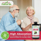 Why Not Natural Liquid Iron Supplement for Women, Men and Kids, Vegan Formulation for Anemia, Sugar Free, Vegan, Non-GMO, Organic BlackBerry Flavor 16 Fl Oz