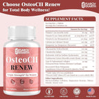 Joint Supplements for Women OsteoCII Renew Triple Strength – Advanced Joint, Bone & Skin Formula – Collagen, Glucosamine, Chondroitin, Calcium, MK-7, Vitamin D3, Hyaluronic Acid, 360 Tablets
