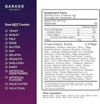 Barker Wellness Nighttime Vegan Sugar-Free Adaptogen Mushroom Gummies – Reishi, Lion's Mane, Chaga, Cordyceps for Calm, Rest & Recovery – Non-GMO Sleep Support & Relaxation Supplement, 60 Count