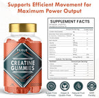 Creatine Monohydrate with L-Carnitine, Beta-Alanine, BCAAs - Enhance Performance and Recovery with Creatine Gummies and Pre Workout for Fitness and Atheletes - 5000mg Per Serving