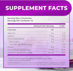 Iron Gummies with Vitamin C for Adults & Kids - Chewable Iron Supplement for Iron Deficiency Anemia, Red Blood Cell Support, Energy, Immune Function, Brain Health, Max Absorption, Grape Flavor, Vegan
