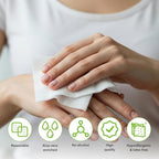 Body Wipes for Adults | No Rinse, Cleansing Shower Wipes | Disposable Bathing Wipes - Great for Camping, Gym and Travel (48 Bath Wipes)