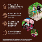 SGC Highest Concentration 100 mg Caffeine per Gummy, 2 Gummies per Pack (200 mg Total), 12-Pack Mocca Shots Variety Pack Plant-Based Instant Energy with Herbal Nootropics