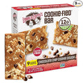 Lenny & Larry's Cookie-fied Bar – Chocolate Chip Cookie Dough Vegan Protein Bars 9x45g – Healthy Snacks with 12g Plant Protein & 5g Fiber – Gluten-Free Power Bar, Non-GMO & Vegan