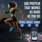 Vega Sport Vegan Protein Powder + Recovery - 30g Plant Based Protein per Serving, Vanilla, 20 Servings, 5g BCAAs, Probiotics, NSF Certified, for Shakes & Smoothies, 1.8lbs (Packaging May Vary)