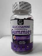 GORNVB Glucosamine Chondroitin Gummies with MSM & Elderberry – Extra Strength Mobility & Flexibility Support, Antioxidant Immune Supplement for Women & Men