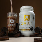 RYSE Loaded Protein Powder - Chocolate Cookie Blast - 25g Whey Protein Isolate & Concentrate with Prebiotic Fiber & MCTs - Low Carb, Low Sugar, Digestive-Friendly - 27 Servings / 2 lb Tub