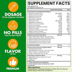 Glp 1 Liquid Drops for Women & Men, 27-in-1 Formula with Chromium, Hydrolyzed Collagen & Prebiotics & More | Vegan, Non-GMO, Fast Absorption - 60 ML(Lemon Flavor)