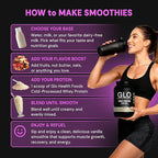 GLO Health Foods Cold-Processed Whey Protein - Vanilla Flavor - 24g Protein per Serving - Whey with Digestive Enzymes & BCAAs - Supports Muscle Growth, Strength & Recovery - 2 LB (28 Servings)