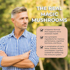 Future Kind Vegan Lion’s Mane Mushroom Complex - Brain Supplement with Chaga, Maitake, Shiitake, & Reishi, Supports Memory and Focus (30ct)