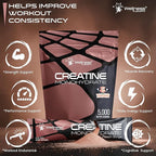 WELLNESS LABSRX Creatine Monohydrate Powder Sachets 300g – Peach Flavor Micronized Creatine Powder Supplement, Creatine for Women and Men, Supports Muscle Strength, Energy, Performance - 60 Servings