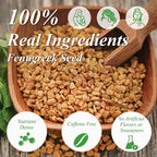 WT WEETEE Fenugreek Tea Bags 100 Count, 100% Natural Premium Whole Fenugreek Methi Seeds, Caffeine-free Nourishing Herbal, No Additives