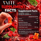 VAITE Gymnema Sylvestre Supplements 600mg – 20:1 Leaf Extract Gummies, Non-GMO, Gluten-Free, Vegan-Friendly, Made with Plant-Based Ingredients, with Antioxidant Properties, 60 Chewable Gummies