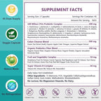 NATURE TARGET Probiotics for Women-Men Digestive Health, Mens-Womens Probiotic with Prebiotics, 100 Billion for Gut and Immune Health, No Refrigeration, 90 Veggie Capsules (45 Days Supply)