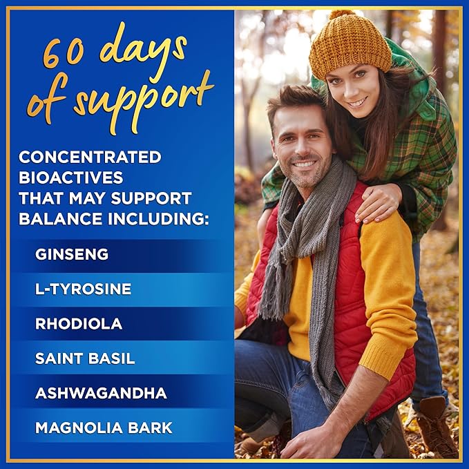 15-IN-1 Cortisol Supplements for Women & Men - Cortisol Reducer, Manager with Ashwagandha, Acerola, L-Tyrosine, Vitamin C, B6 - Mood, Stress Relief, Restful Sleep Support - 60 Capsules, 60-Day Supply