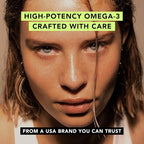 AMANDEAN Vegan Omega 3 Supplement. Premium Fish Oil Alternative. Algae DHA & EPA. Carrageenan Free Softgels. Algal Essential Fatty Acids. Plant Based Heart, Brain, Eye, Skin, Immune Support. (60ct)