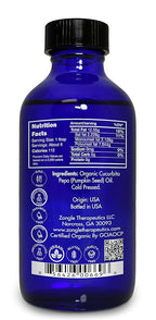 Zongle Therapeutics Organic, Pumpkin Seed Oil, Supplement, for Hair Growth – 100% Pure, Pumpkin Seed Oil, Cold Pressed, 4 OZ