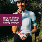 Skratch Labs Energy Chews | Gummies for Running, Cycling & Endurance Quick Carbs for Athletes, Easy to Digest, Real Fruit | Gel Alternative for Runs & Rides | Raspberry 10 Pack | Gluten Free, Vegan