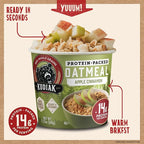 Kodiak Cakes Instant Protein Apple Cinnamon Oatmeal in a Cup, 2.12oz (Pack of 12)