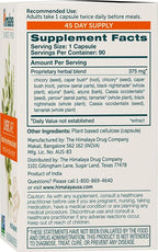 Himalaya LiverCare – Herbal Liver Support with Capers, Chicory, Arjuna & Yarrow – Promotes Detox, Bile Production & Waste Elimination – Vegan, Non-GMO, Gluten-Free 375 mg, 90 Capsules (45 Day Supply)