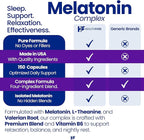 Healthfare Melatonin 20mg | 150 Veg Capsules | Complex with L-Theanine | Valerian Root & Vitamin B6 | Vegetarian Formula | Non-GMO | Gluten-Free | Made in The USA