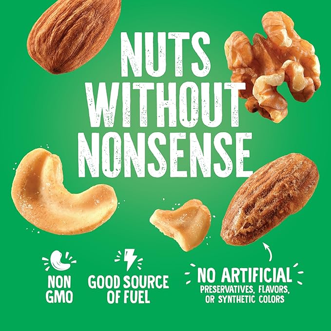 Emerald Nuts Mixed Nuts Variety Pack 18ct (2-Pack), 100-Calorie Individual Packs, Features Dry Roasted Almonds, Natural Almonds & Walnuts, and Roasted & Salted Cashews