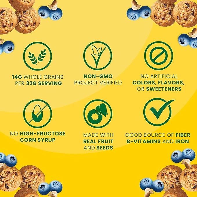 belVita Energy Snack Bites, Blueberry and Sunflower Seed, 5 oz (Pack of 2)