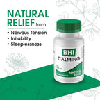 MediNatura BHI Calming Support Tablets – Natural, Plant-Based Support for Simple Nervous Tension, Irritability & Sleeplessness – Relaxation & Nighttime Support – 100 Count