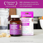 Daily Nouri Hormone Balance Probiotics for Women | Hormone Balance for Women | PMS, Hormonal Acne, & Bloating Support | 7 Clinically Studied Strains + Omega | 60-Day Supply